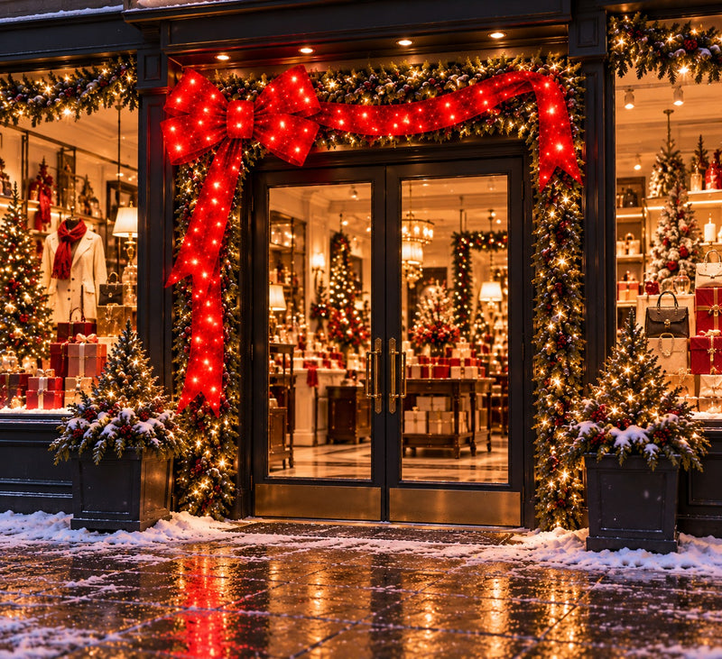 Bonturi Casa Fiocco Rosso Led Christmas 210cm 368 LED IP 44