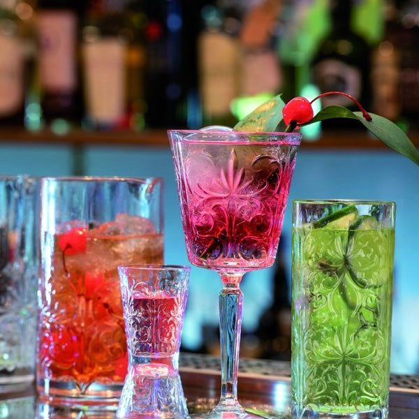 RCR Cristalleria Italiana Tattoo HB - Set of 6 Long Drink Glasses in Glass