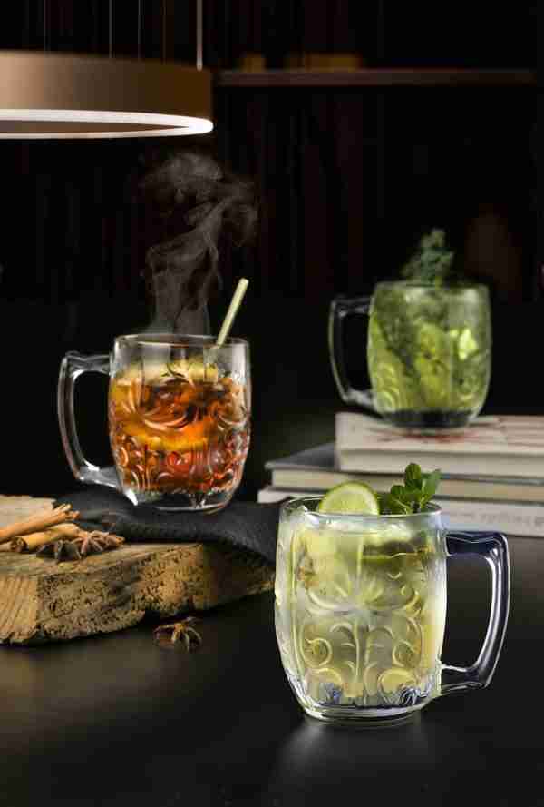 RCR Cristalleria Italiana Tattoo Mule - Set of 4 Crystal Cocktail Glasses