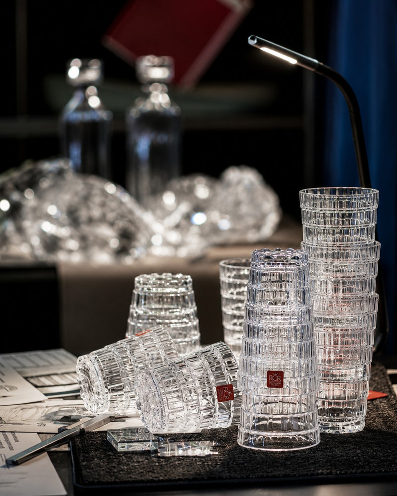 RCR Cristalleria Italiana Stack - DOF - Set of 6 Glass Glasses