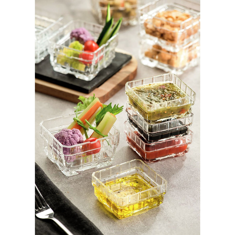 RCR Cristalleria Italiana Stack 87 - Set of 6 Stackable Bowls 8.7x8xh5.1 cm