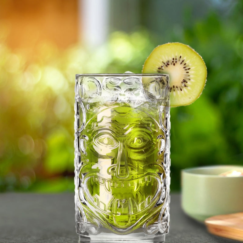 RCR Cristalleria Italiana Tiki Etruria - Set of 4 Water and Cocktail Glasses in Glass