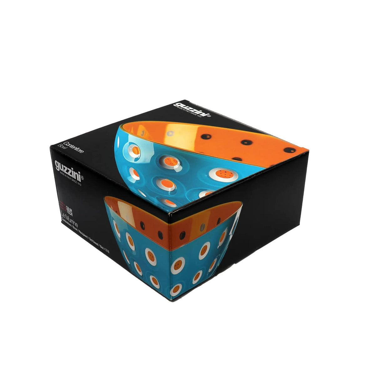 guzzini guzzini contenitore le murrine in san d 20 cm azzurro arancio ean 8008392301080