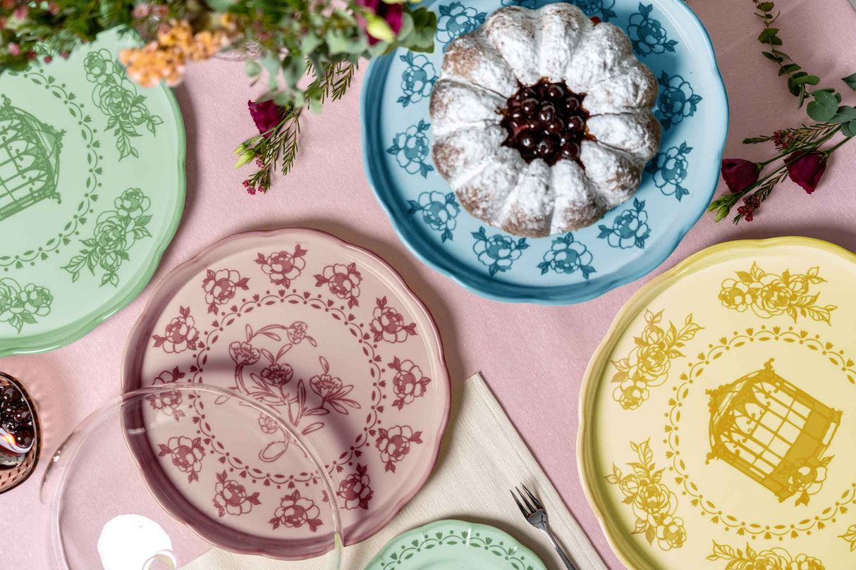 guzzini guzzini alzata con campana melamina josephine d 304 cm table decor rosa polvere ean 8008392388357