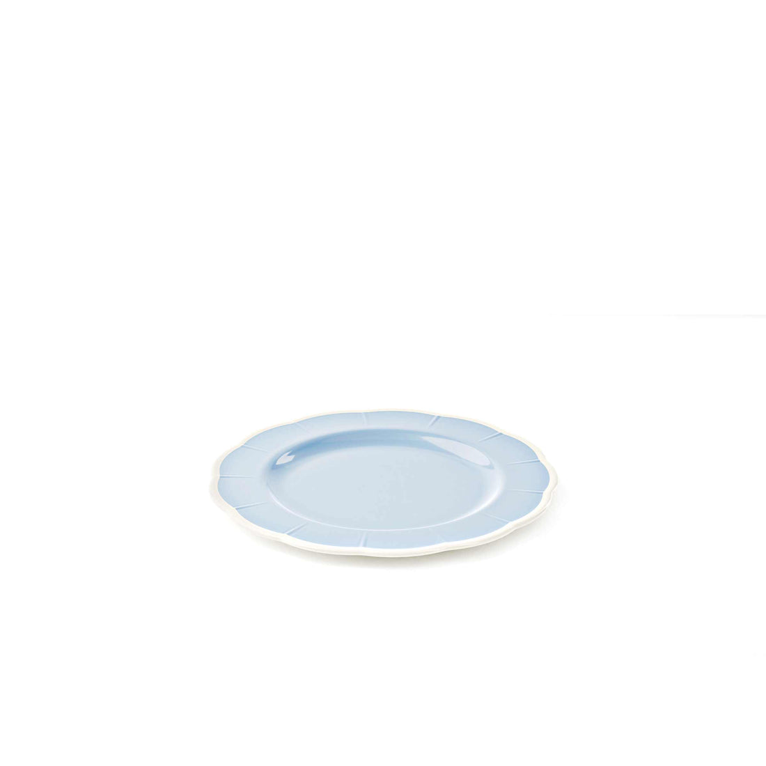 GUZZINI Melamine Flat Plate Flora D 28 Cm Table Decor Light Blue Dust