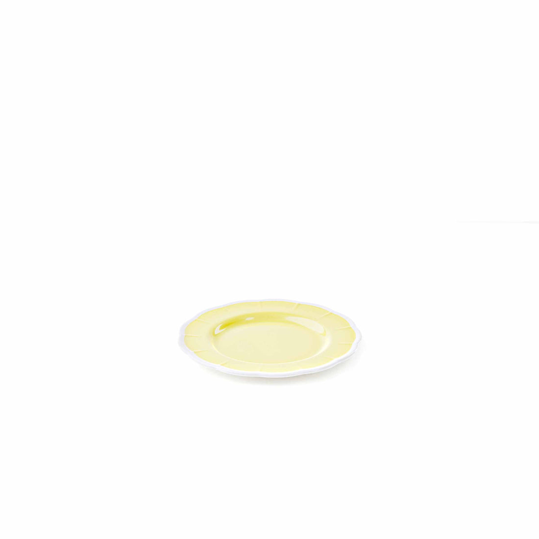 GUZZINI Melamine Dessert Plate Flora D 21 Cm Table Decor Dusty Yellow