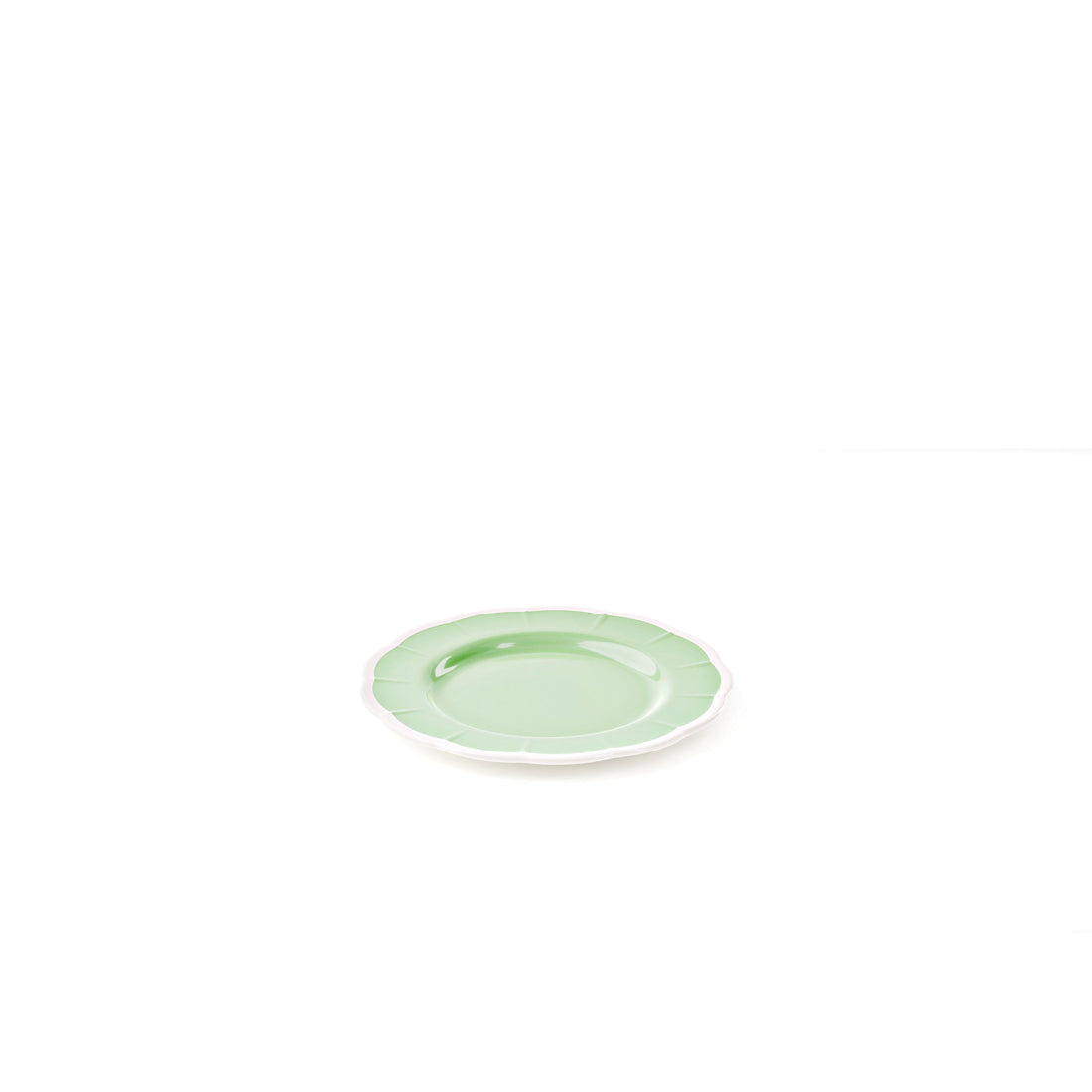 GUZZINI Melamine Dessert Plate Flora D 21 Cm Table Decor Dusty Green