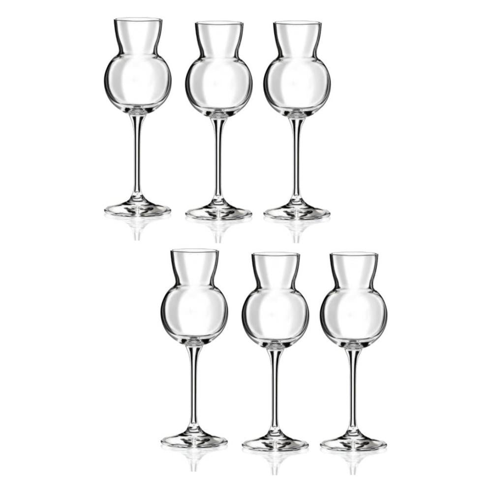 RCR Cristalleria Italiana Invino Glass 11 Cl I11 Brandy 6 Pcs