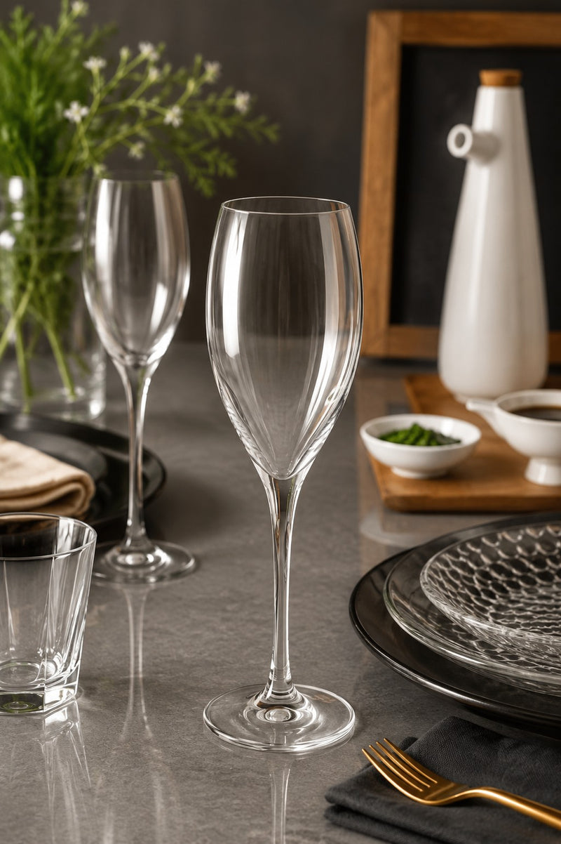 RCR Cristalleria Italiana Winedrop Goblet 67 Cl W67 2 Pcs