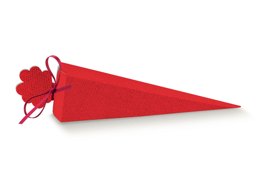 Scotton Cone Square L 155 Mm 40 x 40 Mm Red Linen 10 Pcs