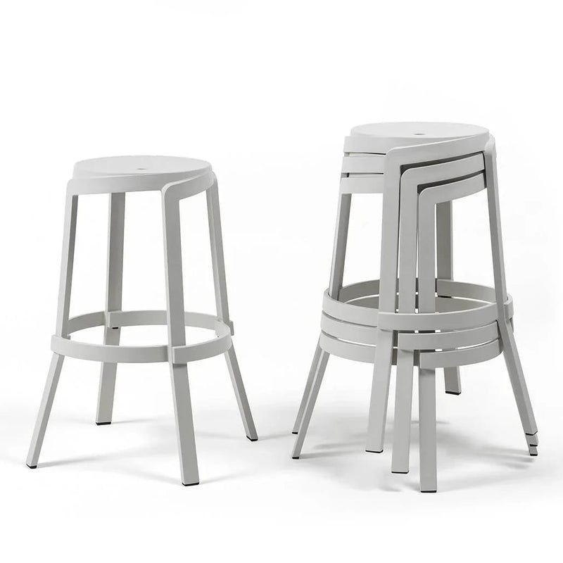 nardi nardi sgabello stack maxi gesso