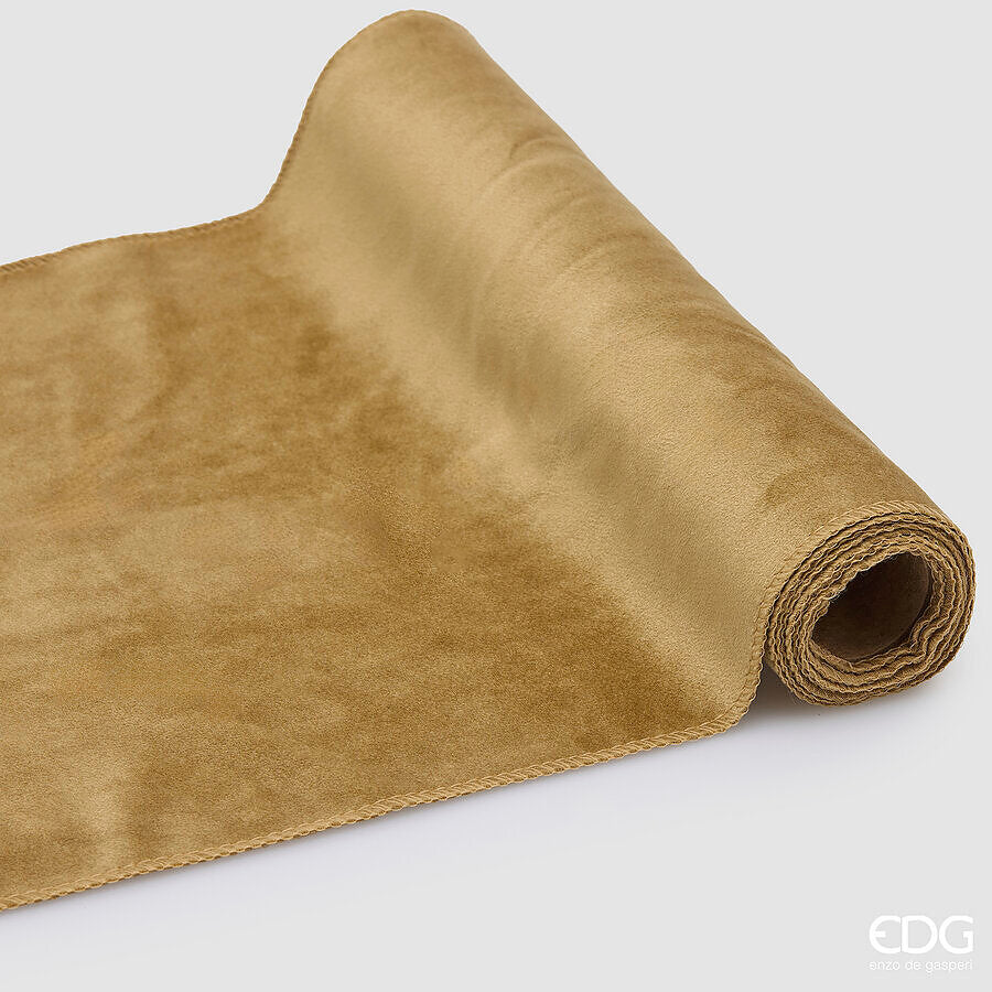 EDG Enzo De Gasperi Tessuto Decorativo Velvet Brown Rotolo 35x200 cm – Decorazione di Natale