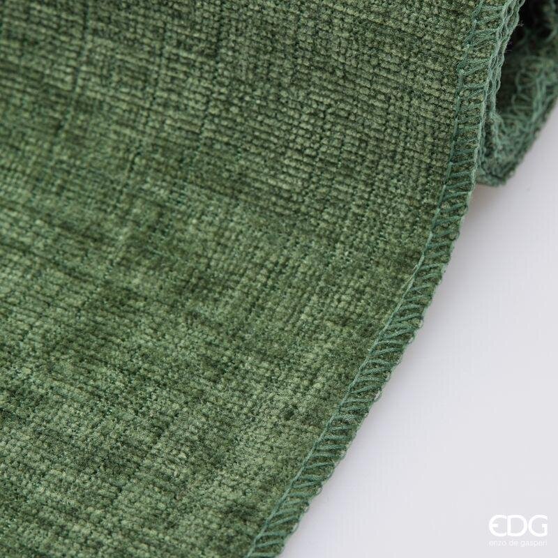 EDG Enzo De Gasperi Tessuto Decorativo Ciniglia Verde Rotolo 35x180 cm – Decorazione di Natale