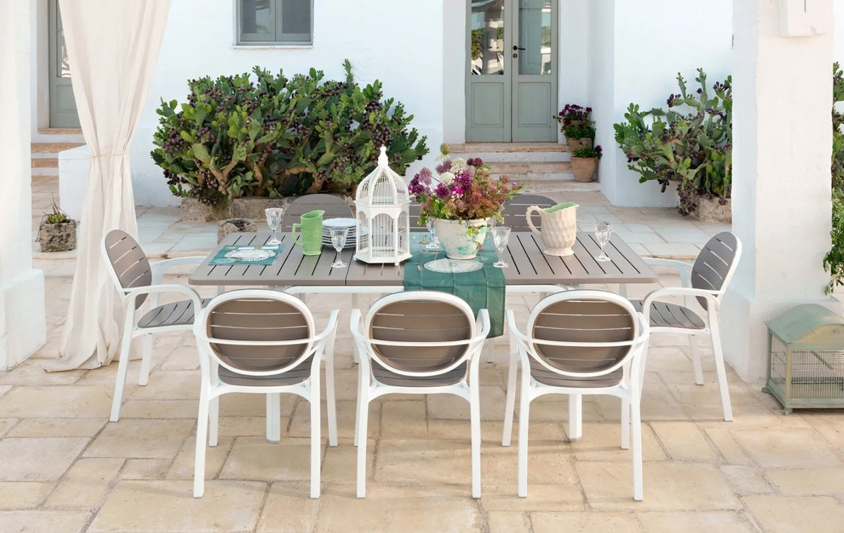 nardi nardi tavolo alloro 140 extensible 140 210 x 100 cm h 73 cm tortora ean 8010352829404