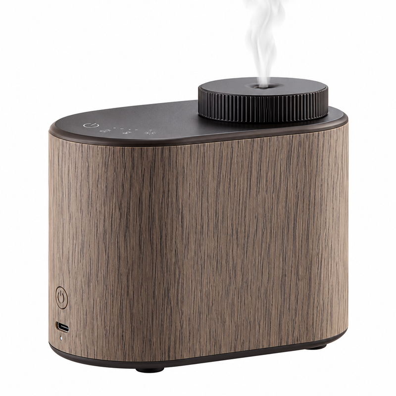 Dessenze Diffusore di Fragranze ad Alta Pressione Oval Grigio – Profumatore Ambiente Bacche Rosse
