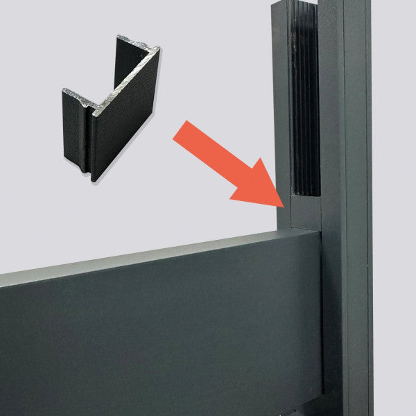 L'Arcolaio Fence Spacers AMI Matte Anthracite - Set of 18 pieces