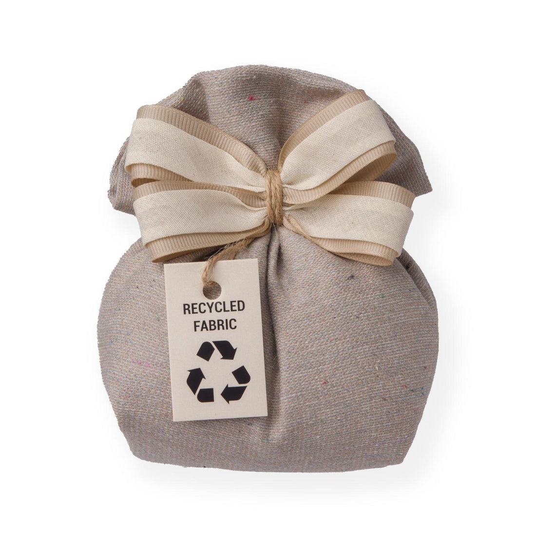 Creazioni per Enzo Fabric Pouch Smooth Textile Sugared Almonds Holder 13x14 cm Box of 10 pieces