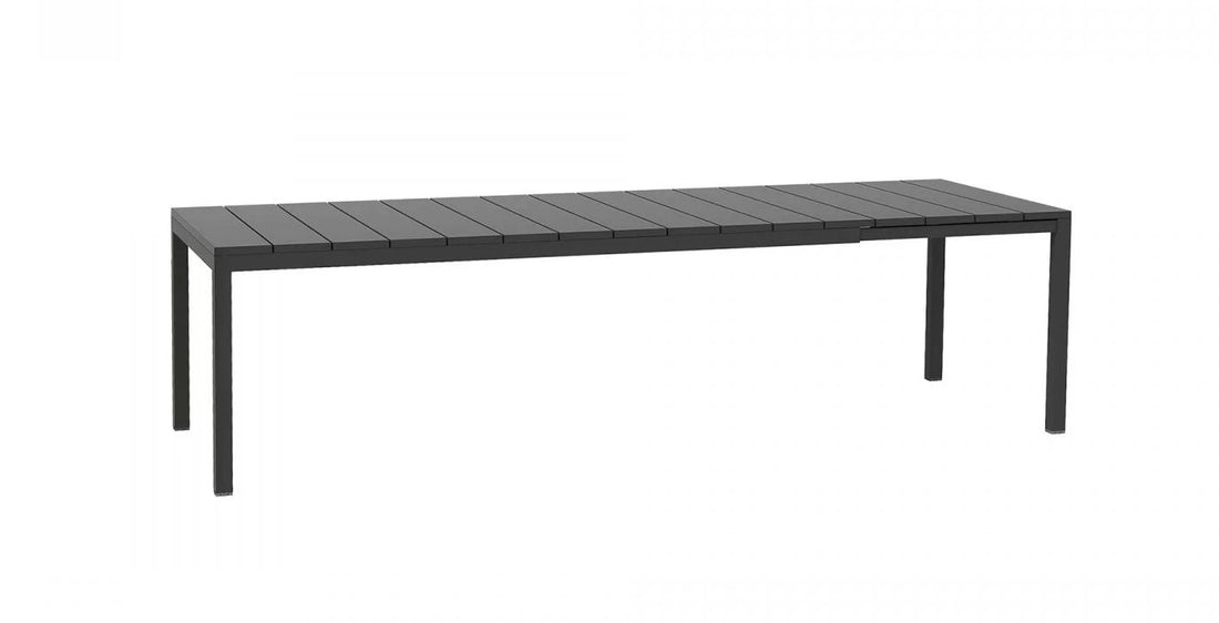 nardi nardi tavolo rio 210 extensible 210 280 x 100 cm h 76 cm alluminio antracite ean 8010352828629