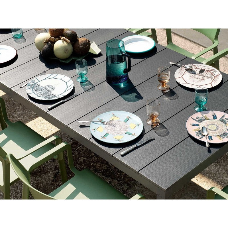 nardi nardi tavolo rio 140 extensible 140 210 x 85 cm h 76 cm alluminio antracite ean 8010352828643