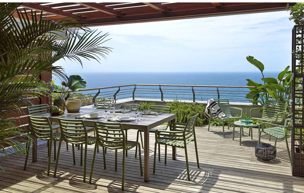 nardi nardi tavolo rio alluminio 140 extensible 140 210 x 85 cm h 75 cm tortora ean 8010352832954