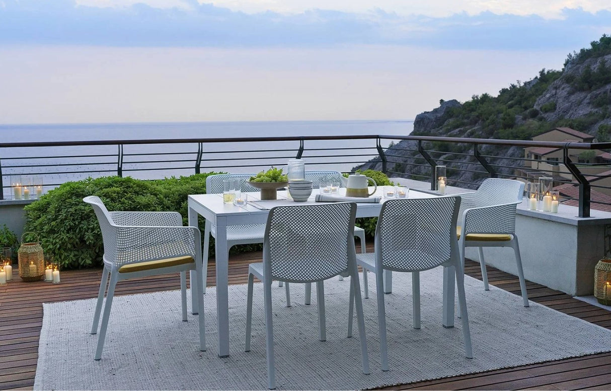 nardi nardi tavolo rio alluminio 140 extensible 140 210 x 85 cm h 75 cm tortora ean 8010352832954