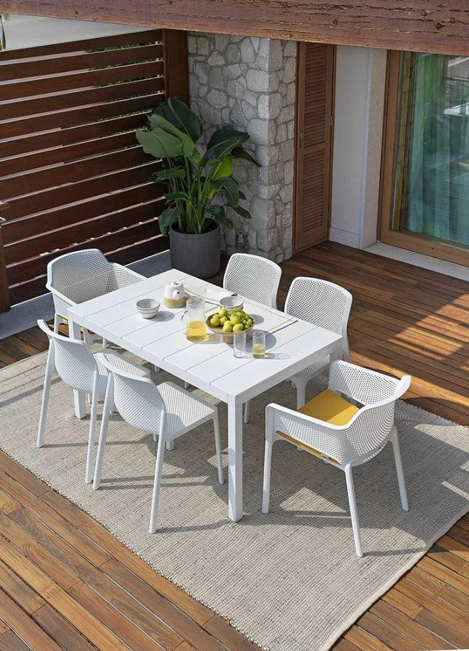 nardi nardi tavolo rio alluminio 140 extensible 140 210 x 85 cm h 75 cm tortora ean 8010352832954