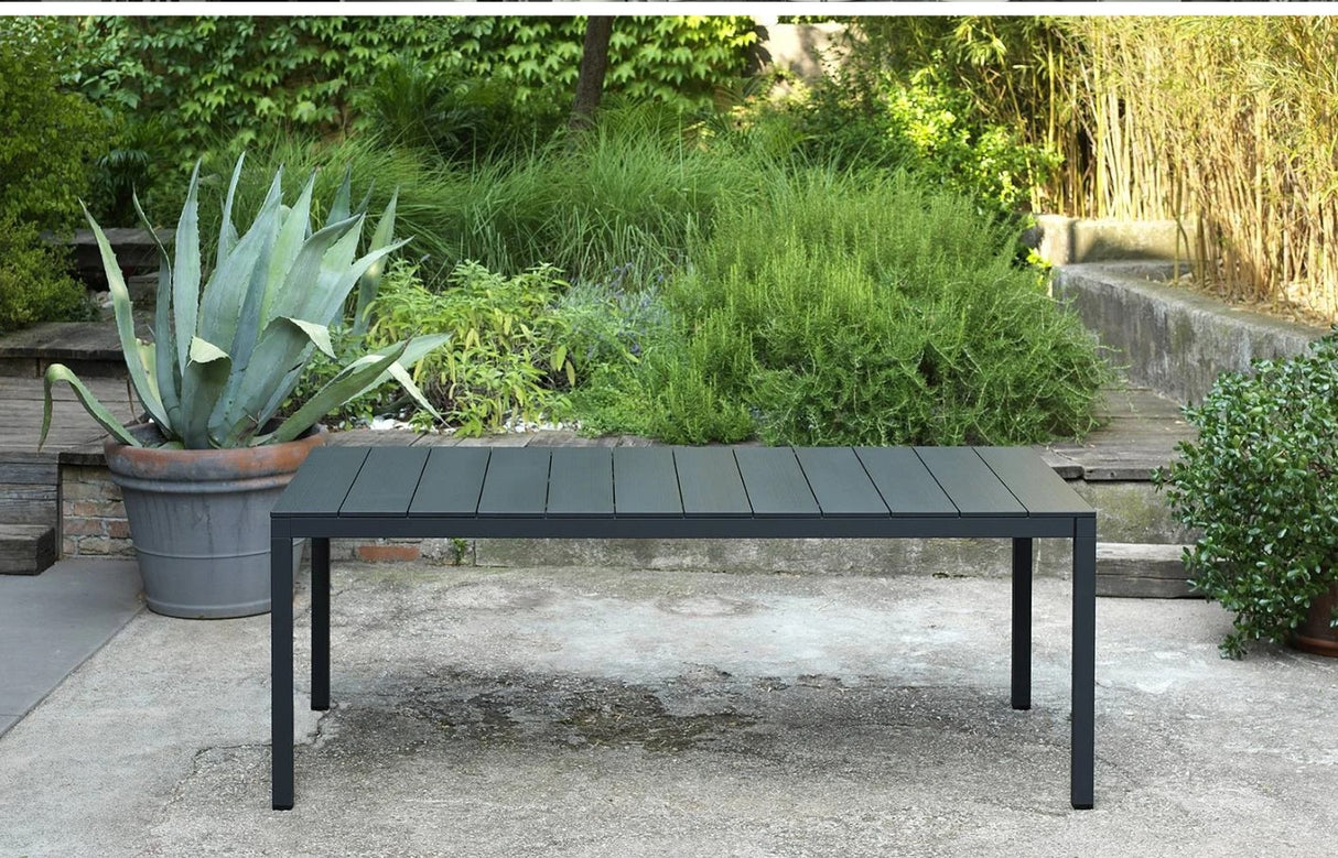 nardi nardi tavolo rio alluminio 210 extensible 210 280 x 100 cm h 75 cm antracite ean 8010352833166