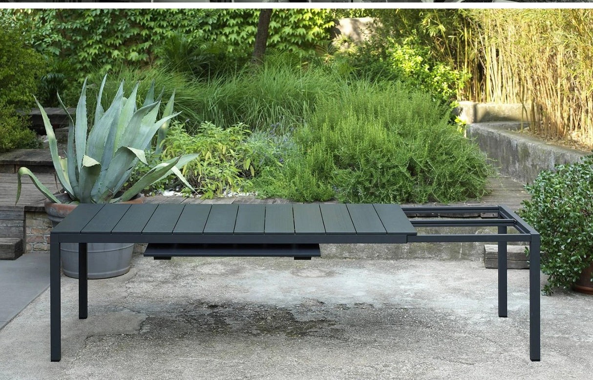 nardi nardi tavolo rio alluminio 210 extensible 210 280 x 100 cm h 75 cm antracite ean 8010352833166