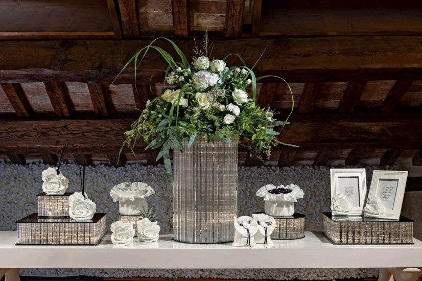 Cupido&Co. Glass Stand with LED 250 x 250 mm H 100 mm