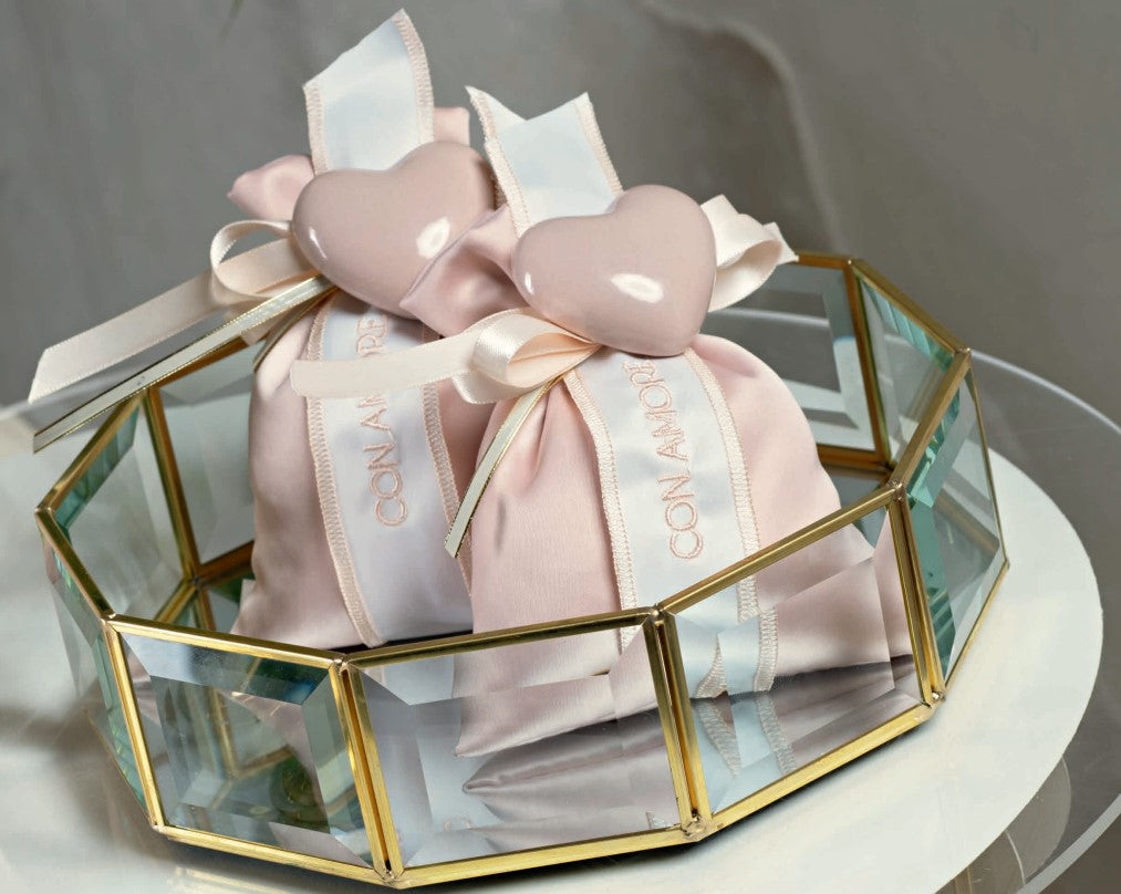 Cupido&Co. Set of 2 Trays D 205 mm H 50 mm D 270 mm H 65 mm Gold Mirror