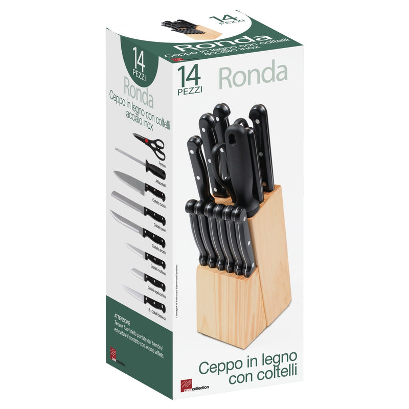 Dimo Commercial Knife Block 14PC Ronda