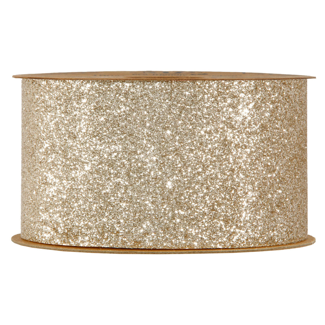 Piovaccari Nastro Desirée Champagne Ribbon 63 mm x 10 m – Decorative Christmas Ribbon for Christmas Trees, Bows and Gift Wrapping
