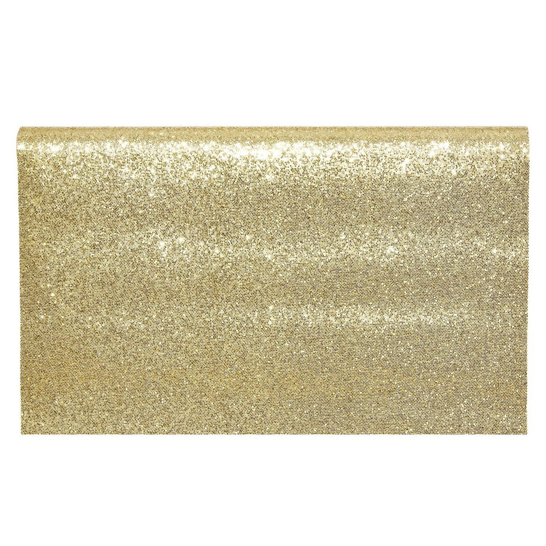 Piovaccari Aurora Sparkle Roll Gold Oro 48x180 cm – Sparkling Christmas Decorative Runner for Table, Centrepieces and Christmas Decorations