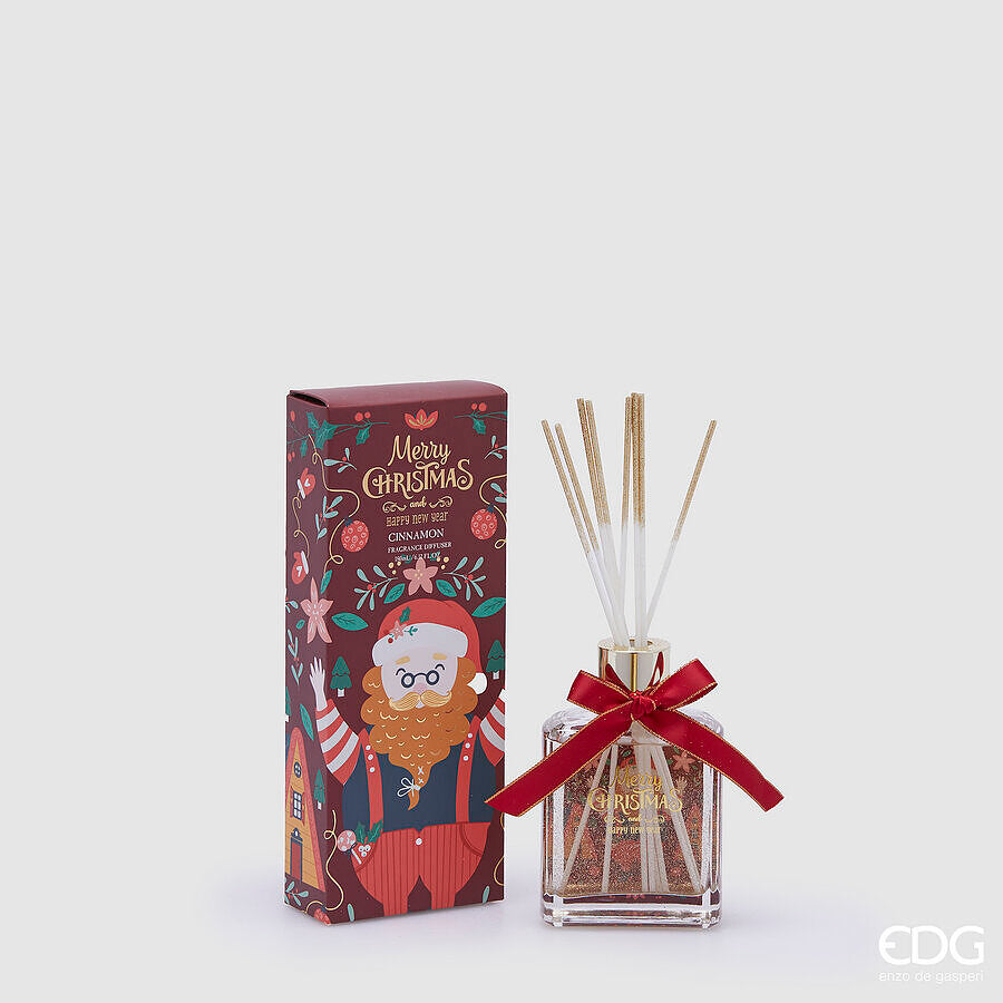 EDG Enzo De Gasperi Christmas Air Freshener Joyful Bottle 180 Ml H 13.5 Cm Cinnamon