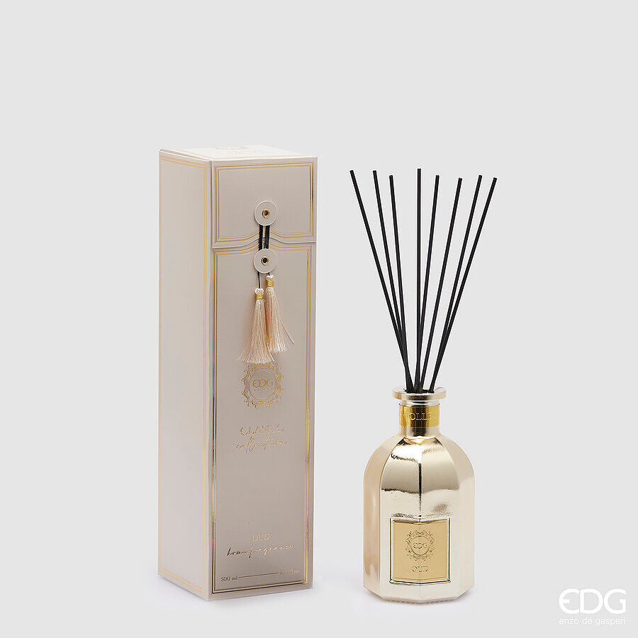 EDG Enzo De Gasperi Classic Bottle Diffuser 500 Ml H 16 Cm D 8.5 Cm Oud