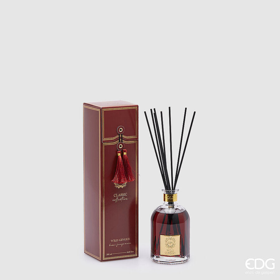 EDG Enzo De Gasperi Classic Bottle Diffuser 250 Ml H 14 Cm D 8.5 Cm Wild Ginger