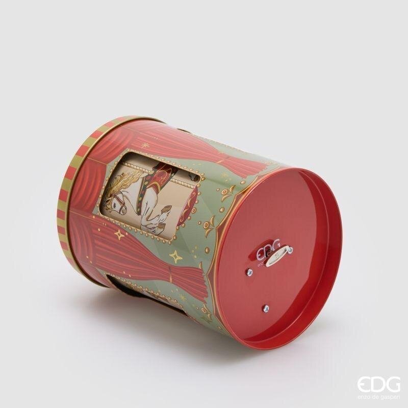 EDG Enzo De Gasperi Diffuser Bottle Jewel Box 300 ml with Christmas Musical Box H12 Ø10 cm Cinnamon – Room Diffuser