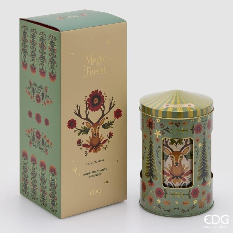 EDG Enzo De Gasperi Diffuser Bottle Treasure Box Music Box Black Pepper 300 ml – Perfect Christmas Gift Idea