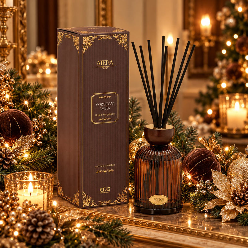 EDG Enzo De Gasperi Diffuser Bottle Atena Moroccan Amber 460 ml H16 Ø9 cm – Home Fragrance