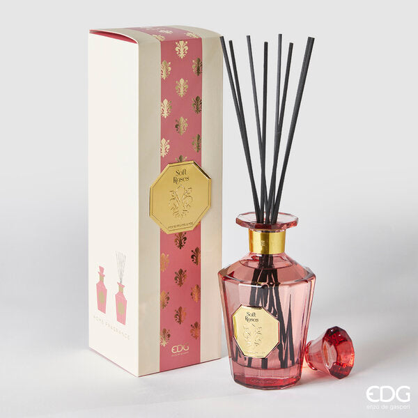 EDG Enzo De Gasperi Goldlily Bottle Diffuser H 21 Cm 500 Ml + Soft Roses Sticks