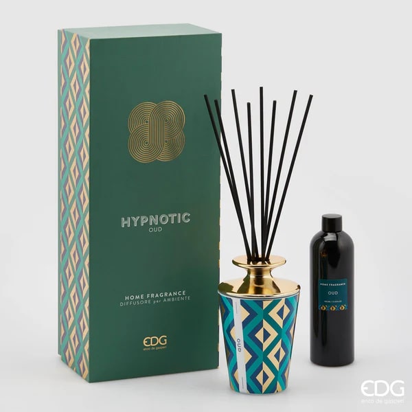 EDG Enzo De Gasperi Hypnotic Bottle Fragrance Diffuser 400ml + H15 Oud Sticks