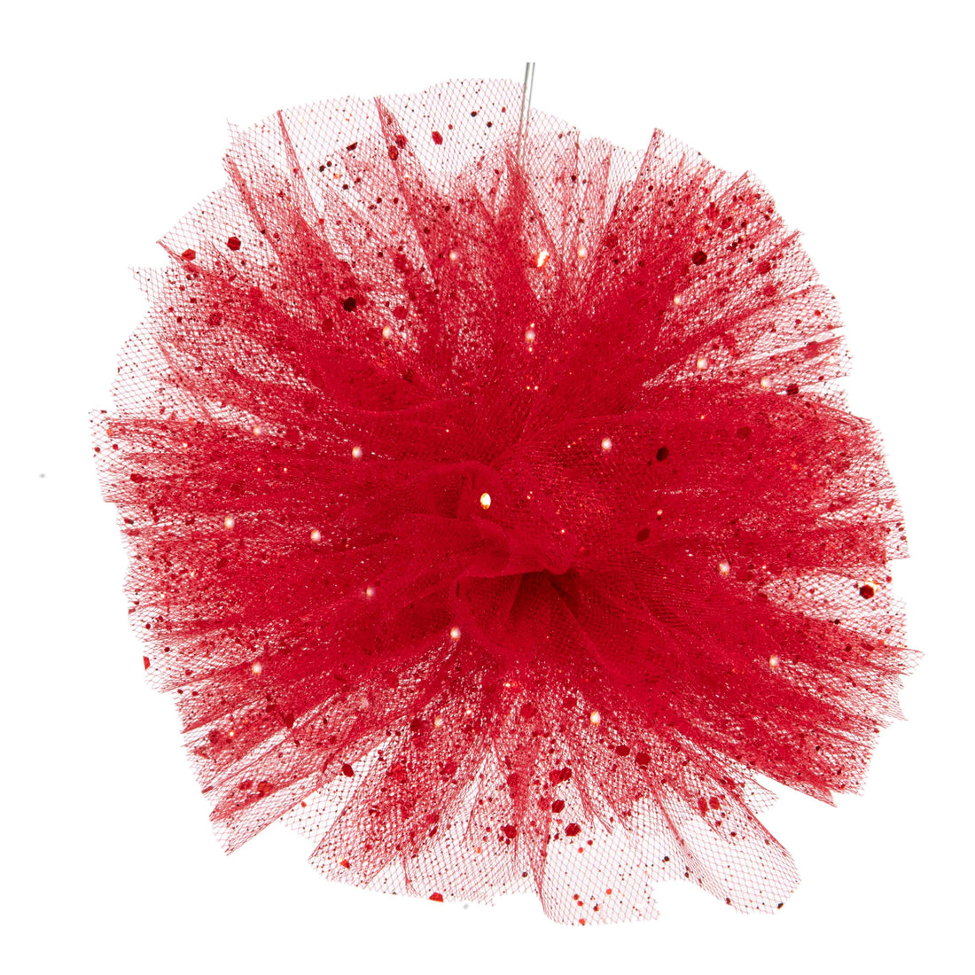 Piovaccari Red Pom Pom Ø50 cm – Christmas Decoration for Christmas Trees, Festive Trimmings, Parties and Decorative Displays