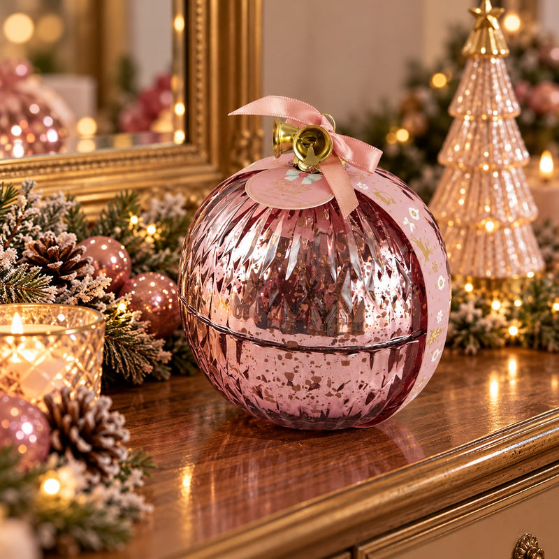 Edg Enzo De Gasperi Scented Candle Spherical Pink Forest Fruits Ø11 cm 12 Hours White Box – Home Decoration