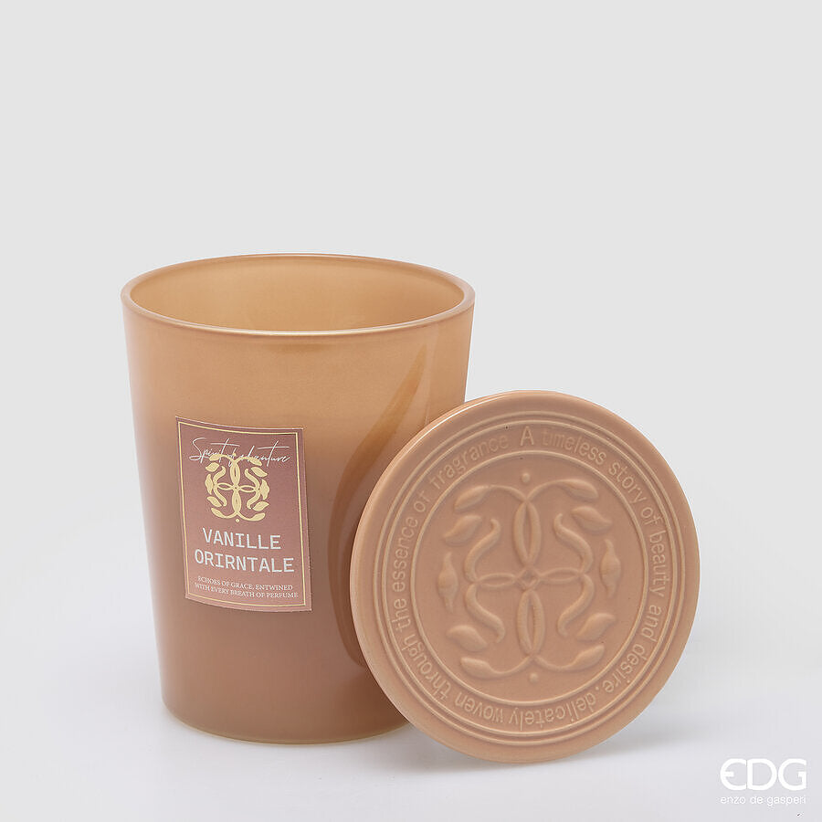 EDG Enzo De Gasperi Symbol Scented Candle Cardamom Snaps H16 Ø13 cm – Christmas Gift Idea