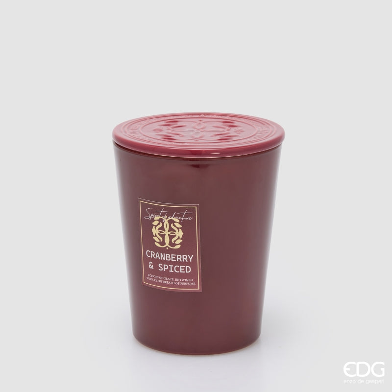 EDG Enzo De Gasperi Symbol Scented Candle Honeyed Apple Cider H16 Ø13 cm – Christmas Gift Idea