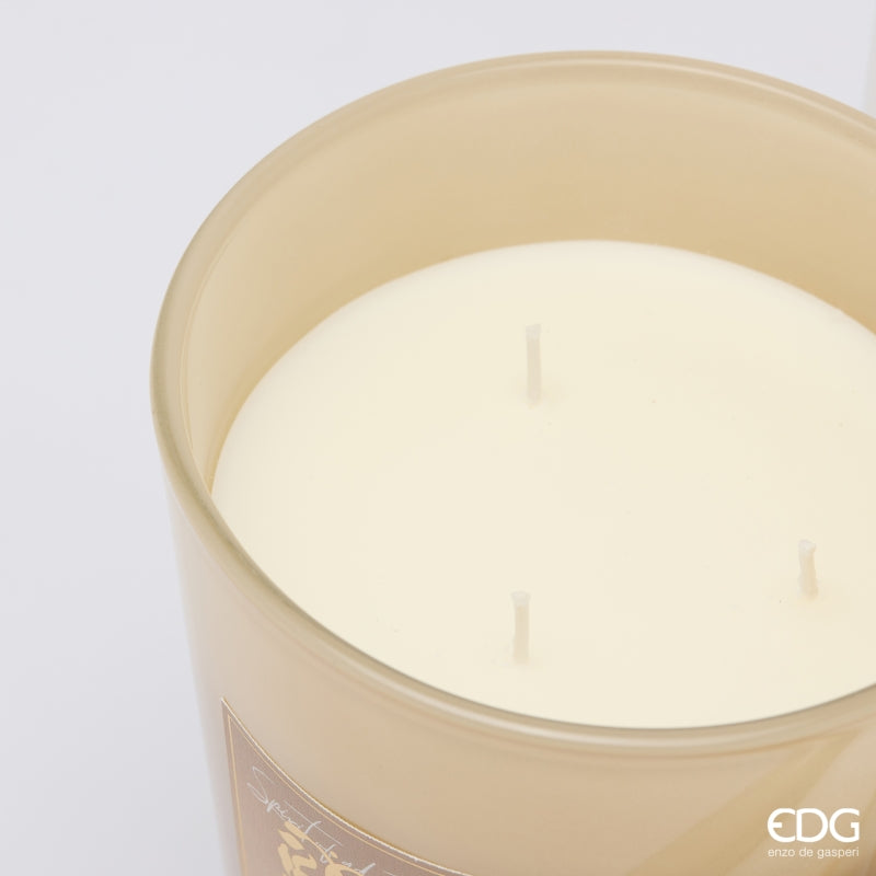 EDG Enzo De Gasperi Symbol Scented Candle White Musk H16 Ø13 cm – Christmas Gift Idea
