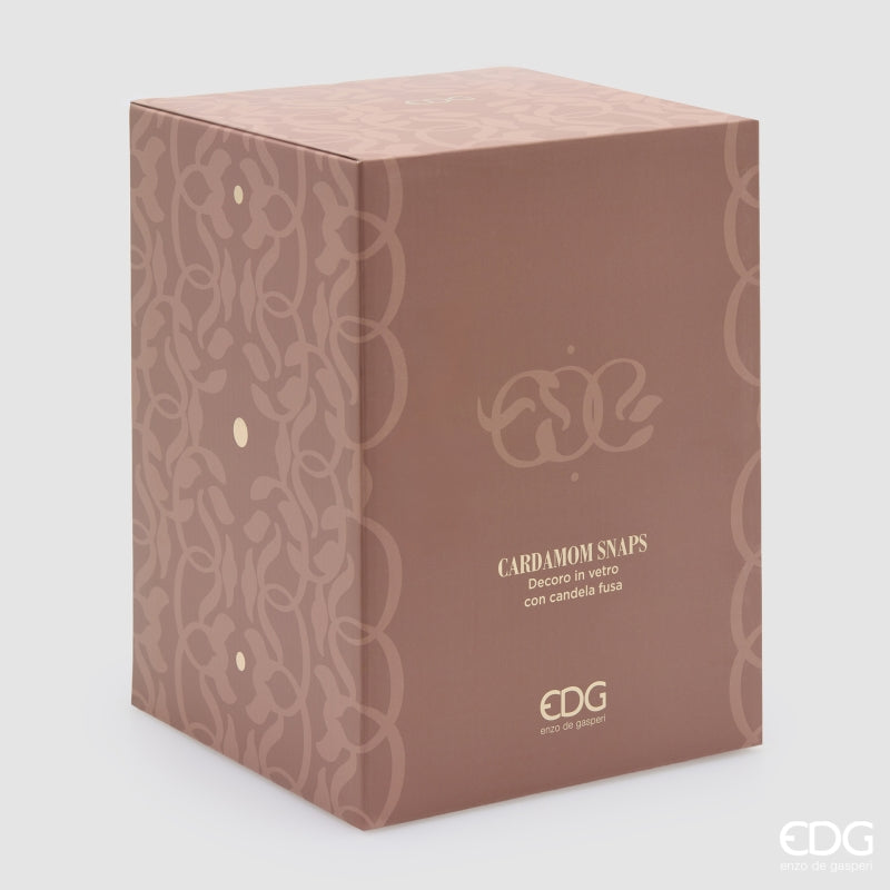 EDG Enzo De Gasperi Symbol Scented Candle Cardamom Snaps H23 Ø18,5 cm – Christmas Gift Idea