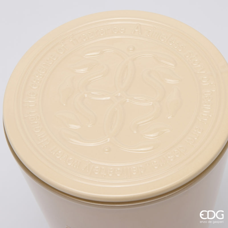 EDG Enzo De Gasperi Symbol Scented Candle White Musk H23 Ø18.5 cm – Christmas Gift Idea