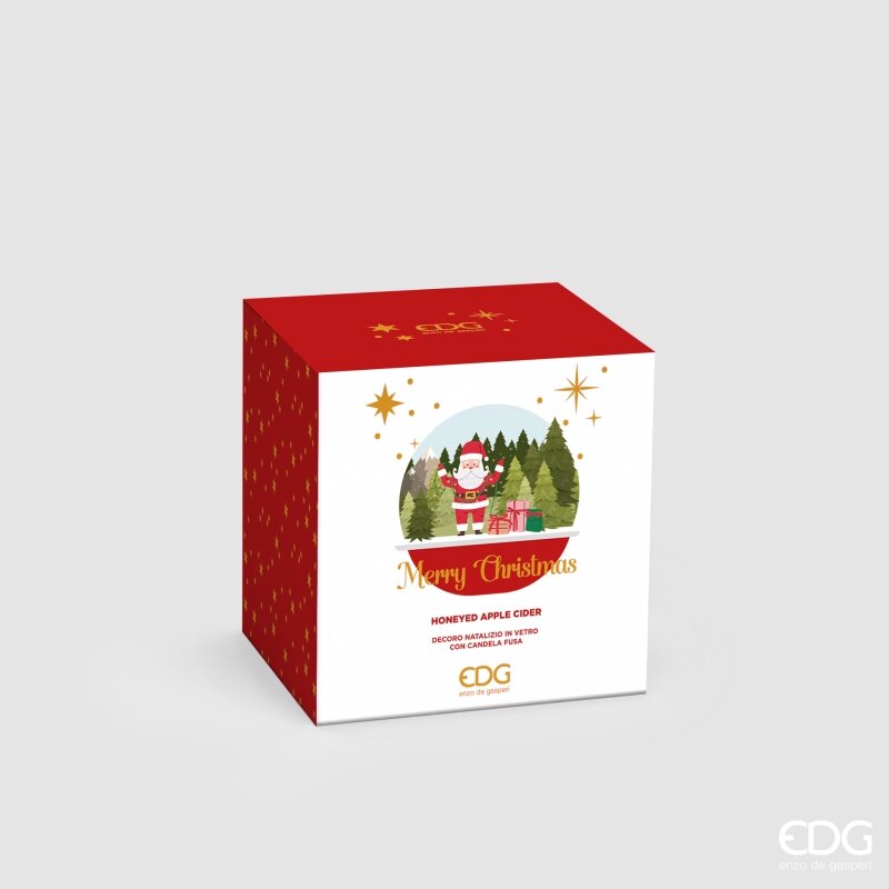 EDG Enzo De Gasperi Christmas Candle Dome Scented Honeyed Apple Cider H12.5 Ø10 cm – Christmas Candle