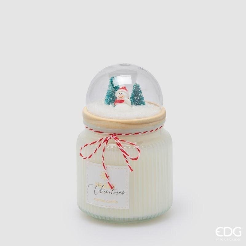 EDG Enzo De Gasperi Scented Candle with Dome White Musk H15 Ø10 cm – Christmas Decoration
